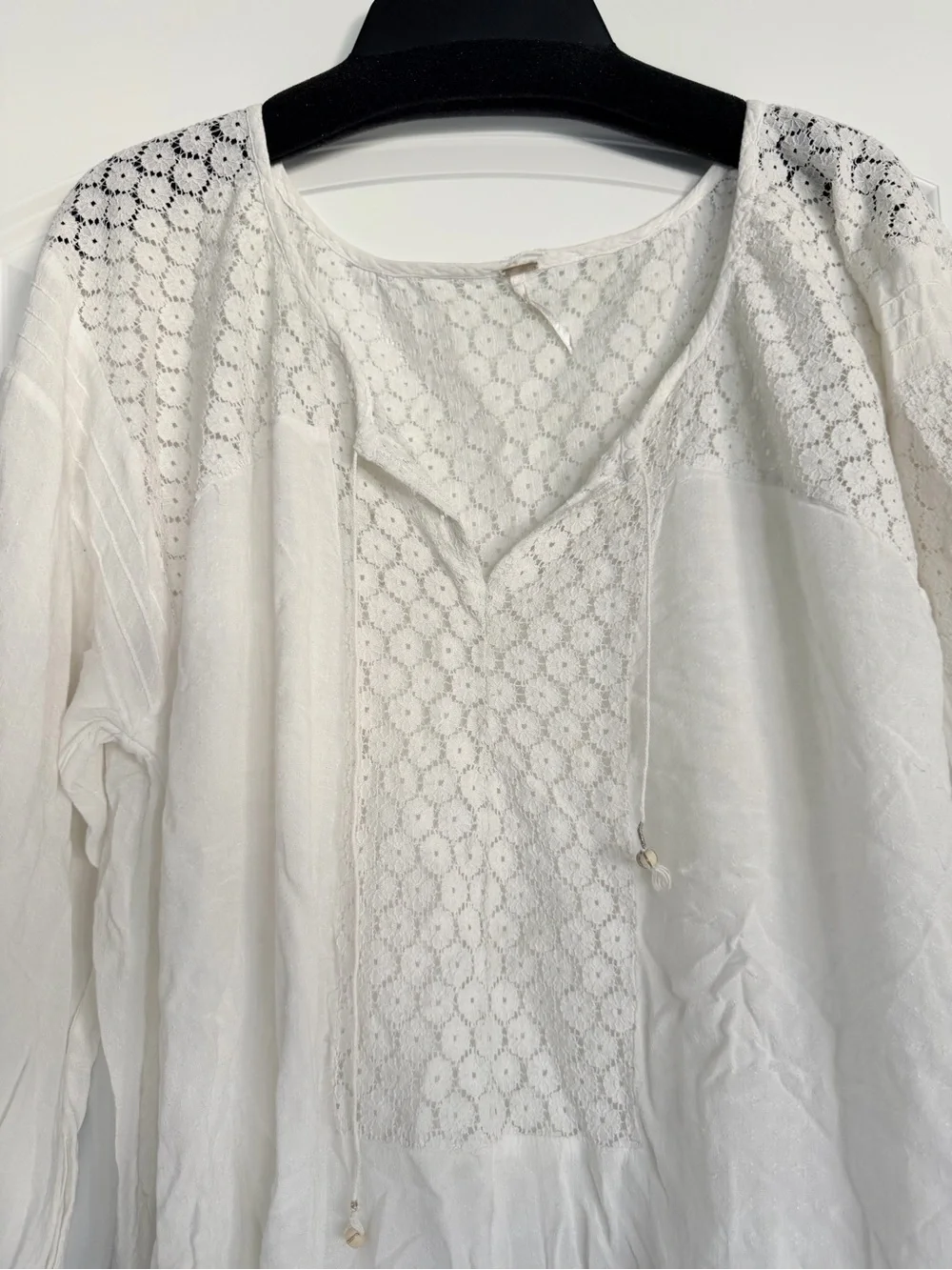 Free People - Lace Peasant Blouse - Women